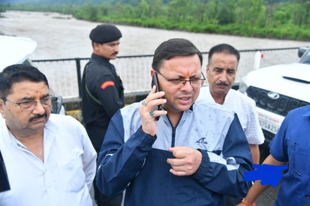 Chief Minister of Uttarakhand Pushkar Singh Dhami inspected the disaster affected areas