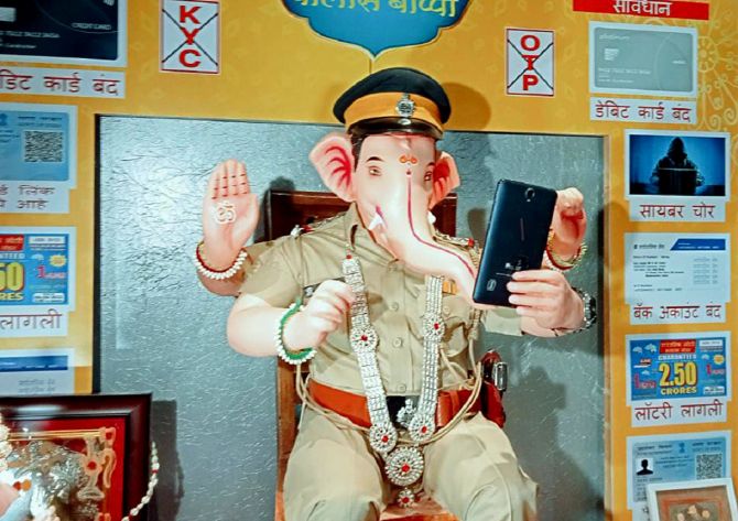 GANESH CHATURTHI BEING CELEBRATED WITH POMP AND GAIETY