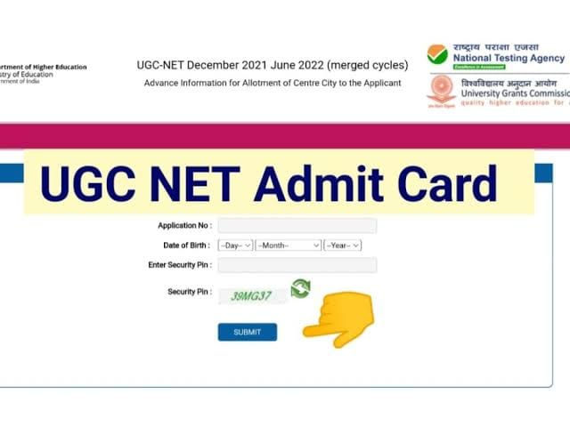 ADMIT CARDS FOR N.E.T. RELEASED