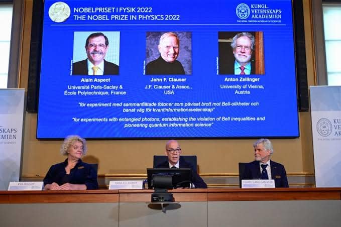 NOBLE PRIZES FOR PHYSICS DECLARED