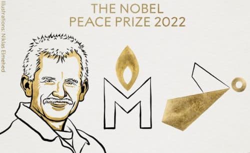 NOBLE PEACE PRIZE GOES TO ALES, RUSSIAN GROUP MEMORIAL & UKRAINIAN ORGANISATION CENTER FOR CIVIL LIBERTIES